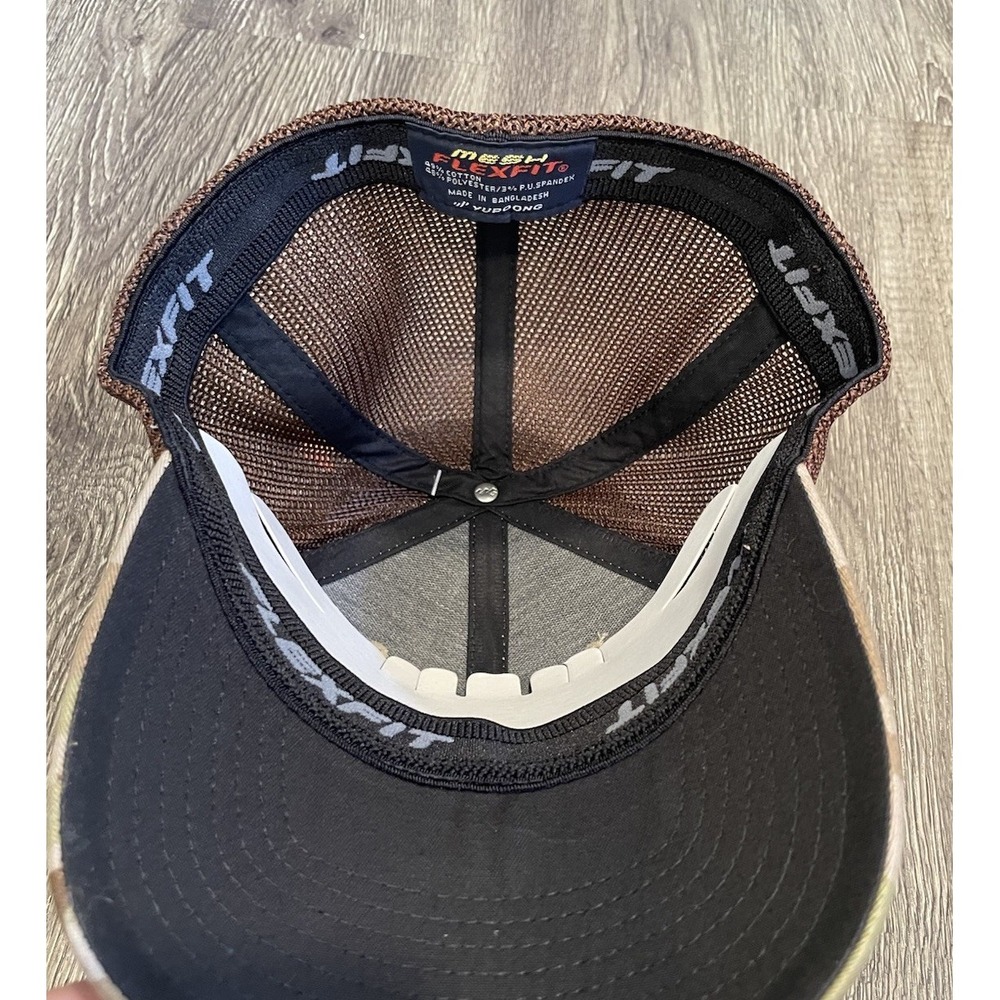Multicam Arid Camo Hat Trucker Mesh Flex fit Cap Tan Tactical Size Medium NEW - Picture 3 of 3